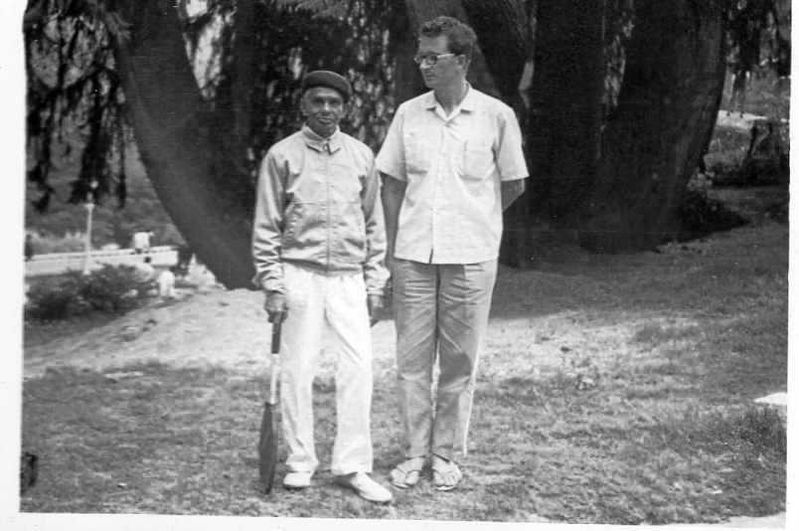 С.Г. Рудин с известным литератором А.К. Рамануджаном
