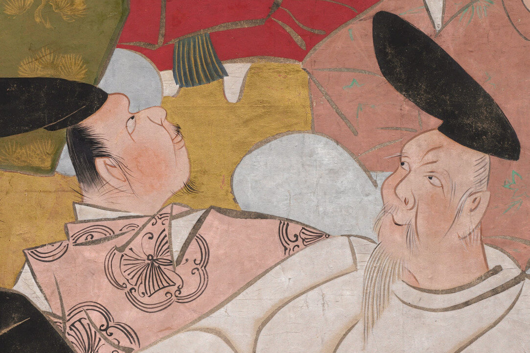 Kagei Tatebayashi, Thirty-Six Immortal Poets (c. 1740–1750). Фрагмент.