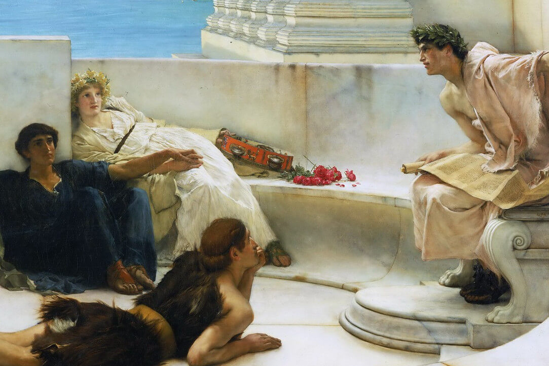 A Reading From Homer by Sir Lawrence Alma-Tadema, 1885 (фрагмент)